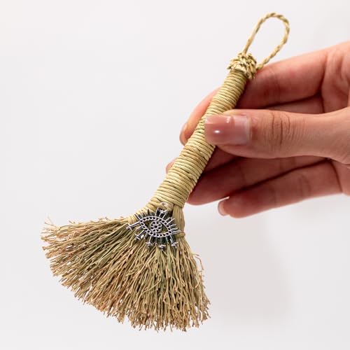 Handmade Mini Besom, All-Seeing Eye Witch Broom by Amitofo