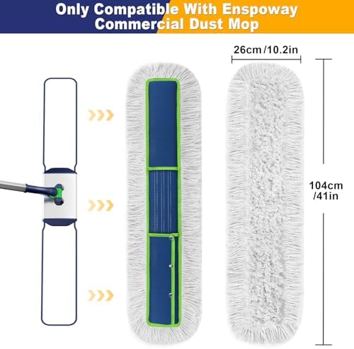 41" Commercial Dust Mop Replacement Pads Refills - Image 2