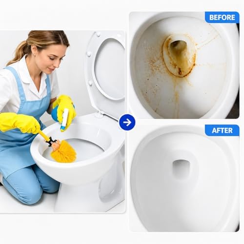 Toilet Bowl Brush with Holder Funny Cleaner - Image 3