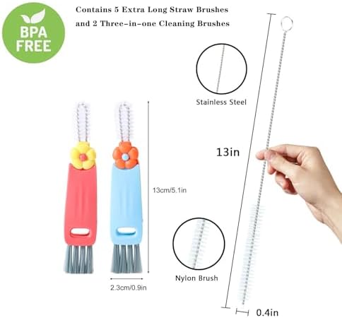 Straw Cleaner Brush Extra Long 13 inch - Image 2