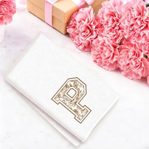 Chinoiserie Initial Kitchen Towels, Personalized Kitchen Towels, Personalized - Image 4