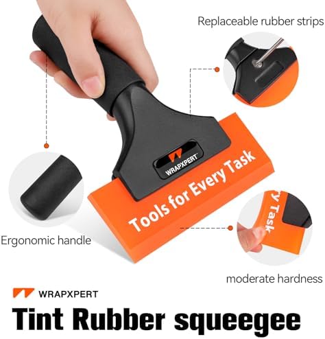 WRAPXPERT Window Tint Tools 2Pack, Small Squeegee 5 inch & Mini Squeegee - Image 4