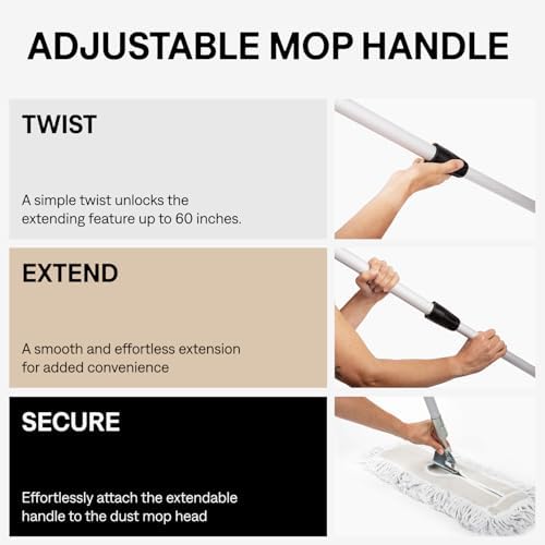 24 Inch Blue Commercial Dust Mop & Floor Sweeper - Image 5