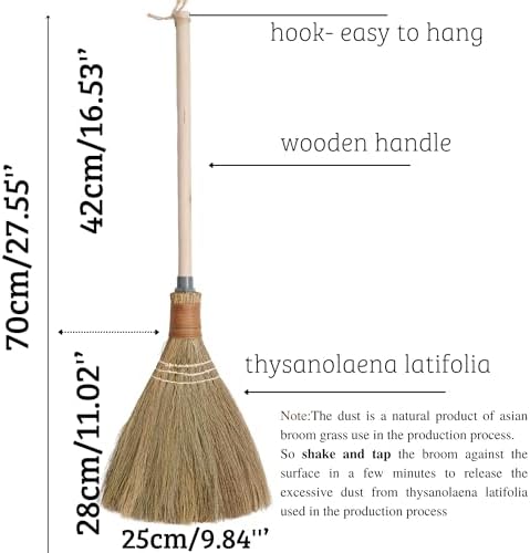 Natural Whisk Sweeping Hand Handle Broom - Image 2