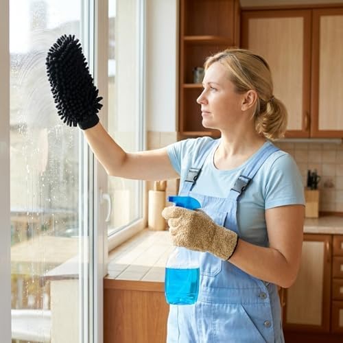 Potchen 6 Pcs Microfiber Dusting Mitt Glove - Image 4