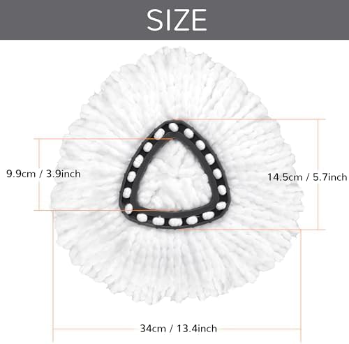 Spin Mop Replacement Head, Thick Microfiber Refills - Image 2