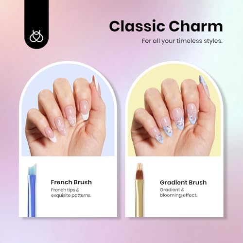 Beetles Nail Art Brushes Set for Gel Polish 8 Pcs - Image 3