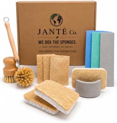 Janté Co. Plant-Based Dish Cleaning Set – Kitchen Scrubbers & Essentials by JANT%C3%89Co