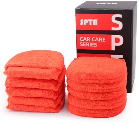 Microfiber applicator pad, Microfiber Sponge, SPTA 10Pcs Ultra-Soft Microfiber by SPTA