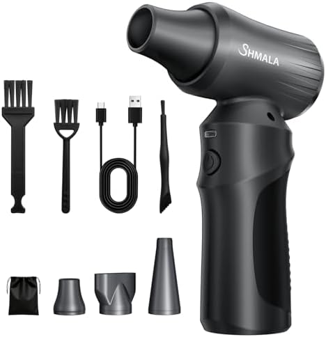 Compressed Air Duster – Super Powerful 300, 000 RPM Cordless Air Duster by SHMALA