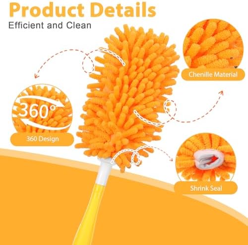 11-Pack Reusable Duster Kit – Heavy Duty Chenille Refills - Image 3