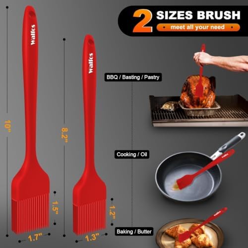 Walfos Silicone Basting Pastry Brush, 600°F Heat Resistant - Image 5