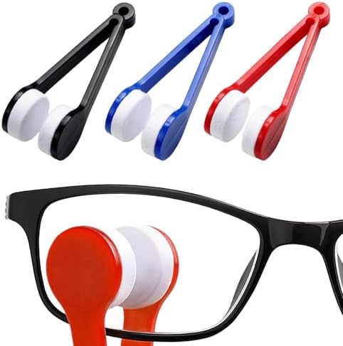 3PCS Mini Eyeglass Cleaner Brush, Portable Microfiber Sunglasses Cleaner Clip by Unknown