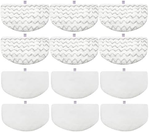 12 Pack 1940 Steam Mop Pads Replacement by Wisorder