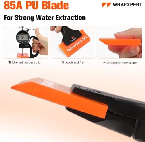 WRAPXPERT Rubber Squeegee 2 Pack, Window Tint Squeegee 5.1x 2 inch, - Image 5
