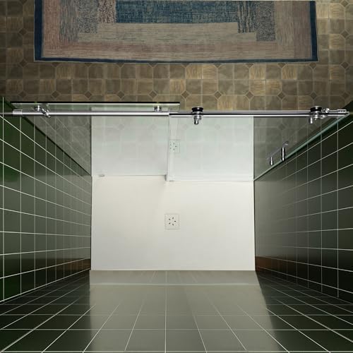 Woodbridge 57.5-60" W x 80" H Frameless Single Sliding Soft-Close Shower Door - Image 4