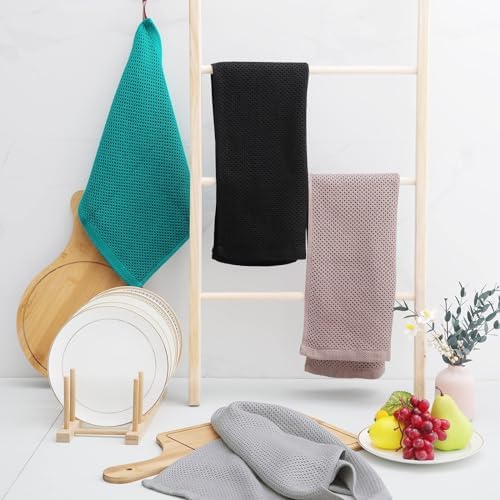 Homaxy 100% Cotton Waffle Weave Kitchen Dish Towels 12-Pack - Image 6