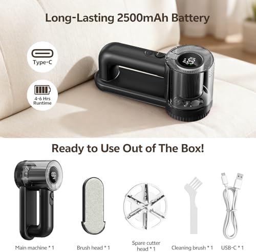Rechargeable Fabric Shaver, 2-in-1 Lint Remover - Image 6