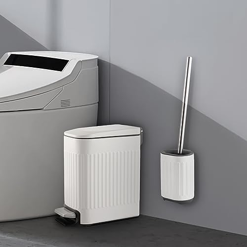 TrashAid 1.6 Gal Slim Bathroom Trash Can - Image 4