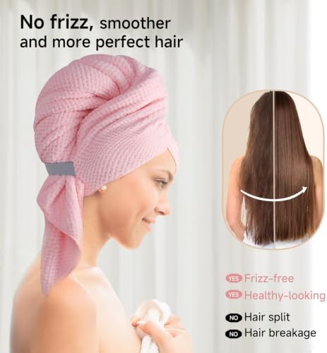 Microfiber Hair Wrap Towel for Women, Quick-Dry & Absorbent - Image 4