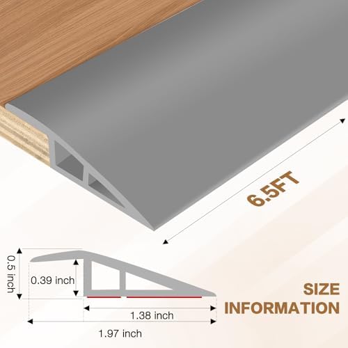 Floor Transition Strip Vinyl Door Threshold Ramp Self Adhesive Carpet Edging - Image 2