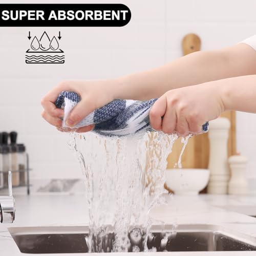 Homaxy Kitchen Towels and Dishcloths Set of 12 - Image 3