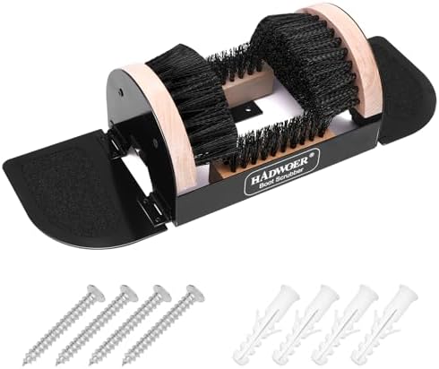 Hadwoer Heavy-Duty Outdoor Boot Brush Scraper by Hadwoer