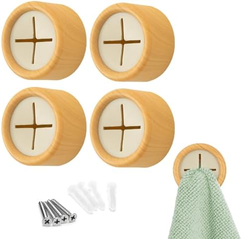 S&T INC. Adhesive Push Towel Hooks, 4 Pack by STINC