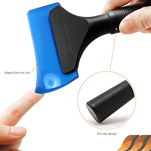 EHDIS Small Squeegee 5 inch Rubber Window Tint Windshield Scraper - Image 2