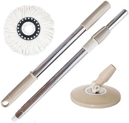 Spin Mop Replacement Handle, 47.6-inch 360 Degrees Rotating Telescopic by Unknown