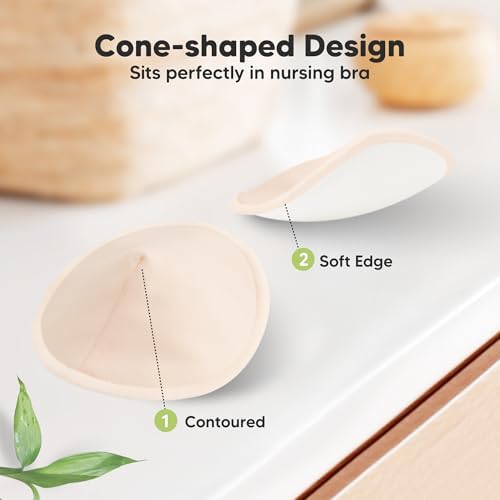 Organic Nursing Pads, 8 Washable Breast Pads, Wash Bag - Image 4