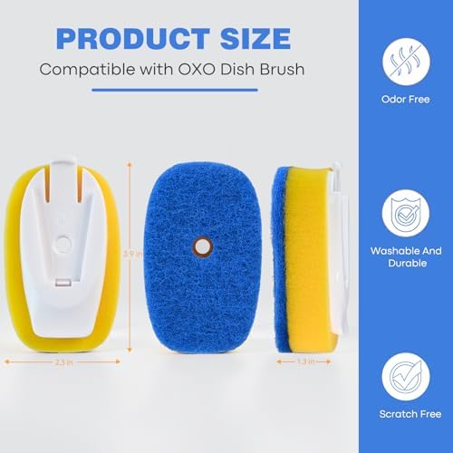 Sponge Brush Refills for OXO Soap Dispensing Dish Brush - Image 5