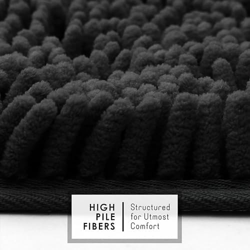 Hearth & Harbor Bathroom Rugs, Chenille Bath Mat - Image 3