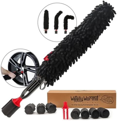 Woollywormit Wheel Cleaning Brush Car Detailing Kit by WoollyWormit