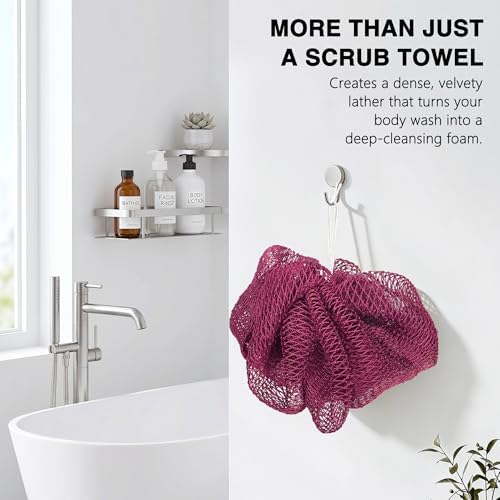 UJFQBH African Net Sponge Authenti, Exfoliating Body Scrubber - Image 2