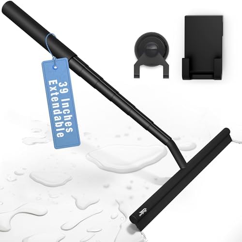 Telescopic Shower Squeegee Black - by BADIONA