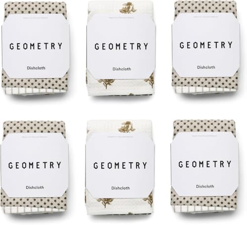 GEOMETRY Dishcloth – Evergreen Collection – Quick-Dry, Ultra-Absorbent by GEOMETRY