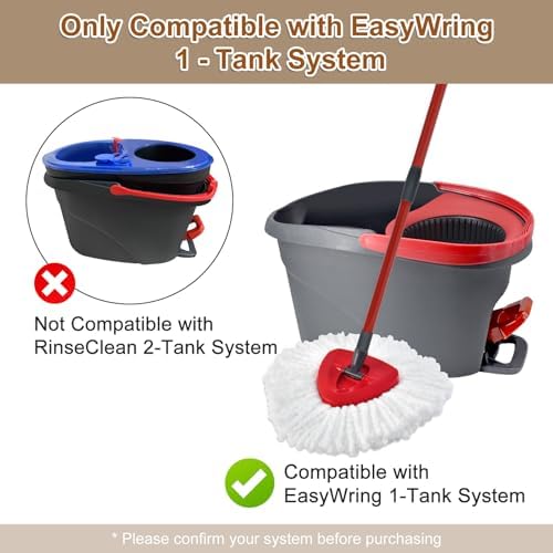 7 Pack Mop Heads Replacements for O Cedar EasyWring 1 Tank, Spin Mops - Image 2