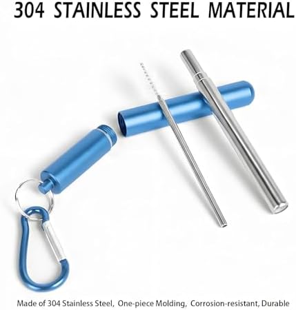 Collapsible Metal Straws, Travel Drinking Straws - Image 5