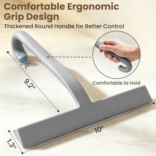 10 Inch Silicone Shower Squeegee - Image 2