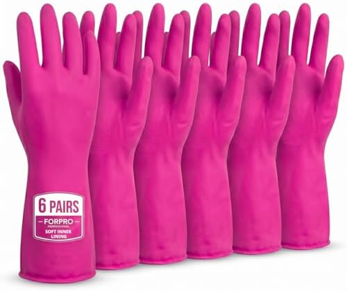 ForPro Premium Natural Rubber Gloves, Cotton Candy by ForProProfessionalCollection