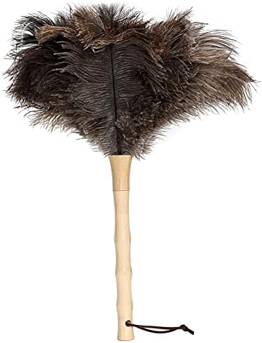 Ostrich Feather Duster 16 inch Feather Duster Fluffy Natural Genuine Ostrich by iHUFeather