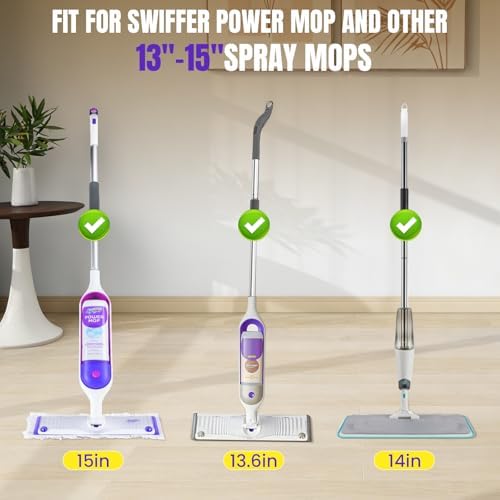 60 Pcs Power Mop Pads for Swiffer PowerMop 500+ Strips Multi-Surface Refill Pad - Image 3