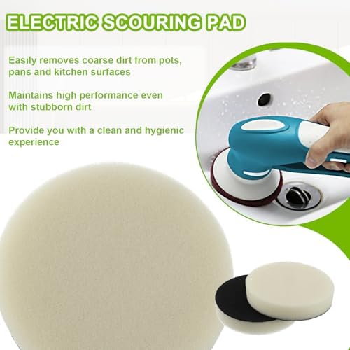 16pcs Foam Pads Power Scrubber Pads Set Electric Scrubber Replacement Scouring - Image 4