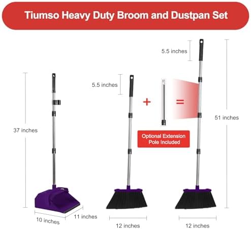 Broom and Dustpan Set for Home - Image 2