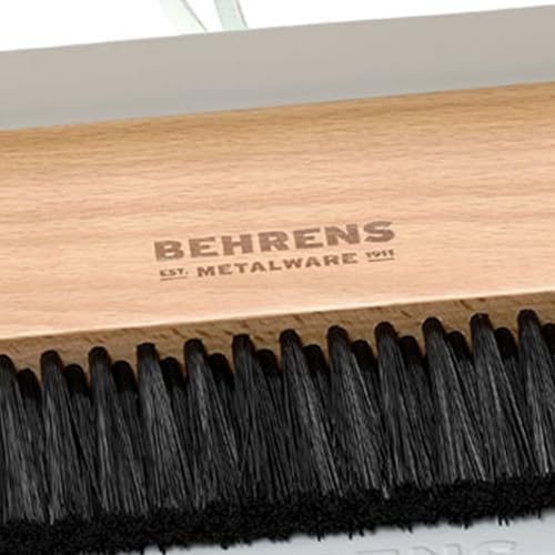 Behrens White Galvanized Dustpan & Brush Set - Image 7
