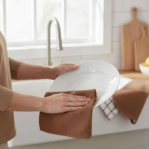 GOLD TEXTILES Kitchen Towels 144 Pack Premium 100% Cotton Dish Towels - Image 4
