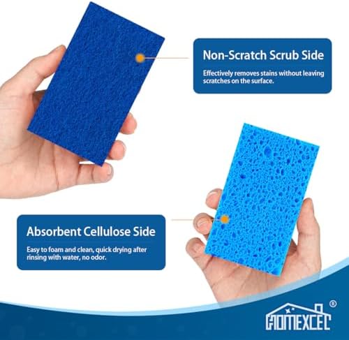 HOMEXCEL Sponges Kitchen 24 Pcs, Non-Scratch Sponge - Image 3