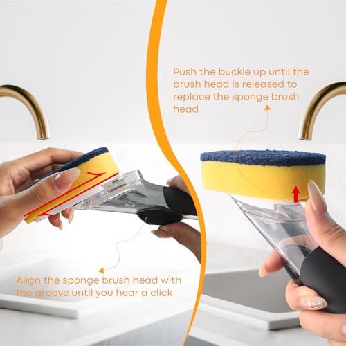 Sponge Brush Refills for OXO Soap Dispensing Dish Brush - Image 4