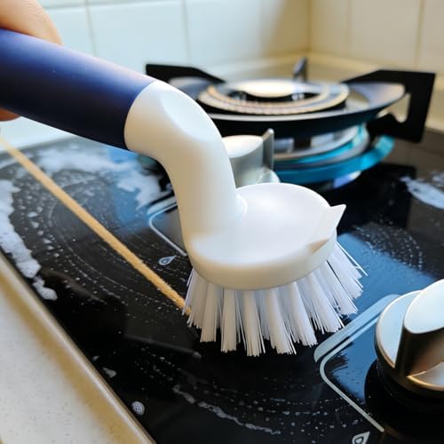 CELOX 2 Pack Dish Brush, Dishwashing Scrubber & Scraper - Image 4